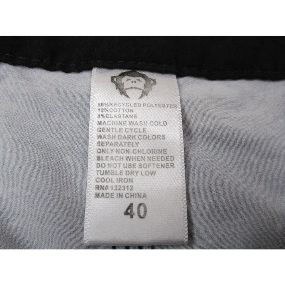 Howler Brothers Board Shorts Mens 40 Black Graphic Print Swim Trunks 9